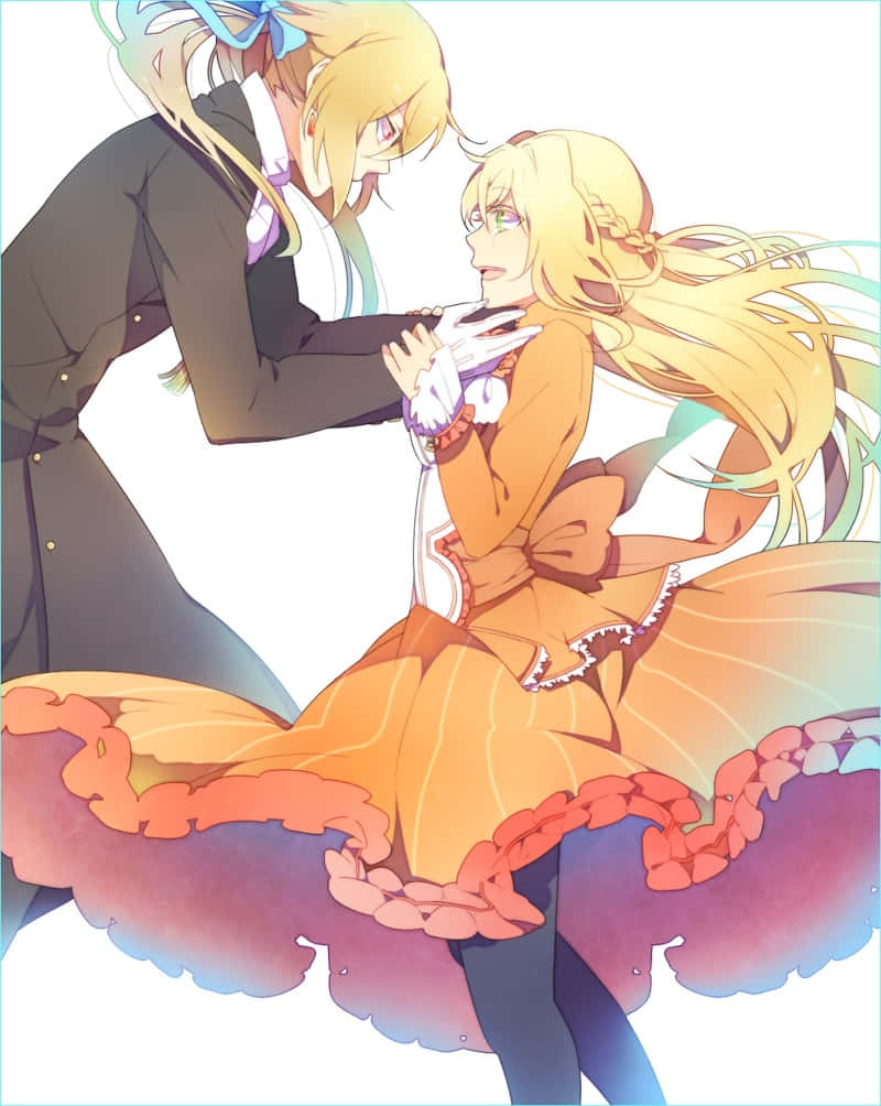 Elegant Anime Dans Bakgrunnsbildet