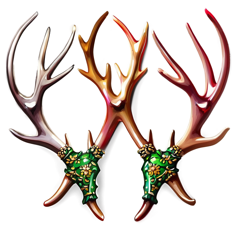 Elegant Antler Pattern Png 19 PNG