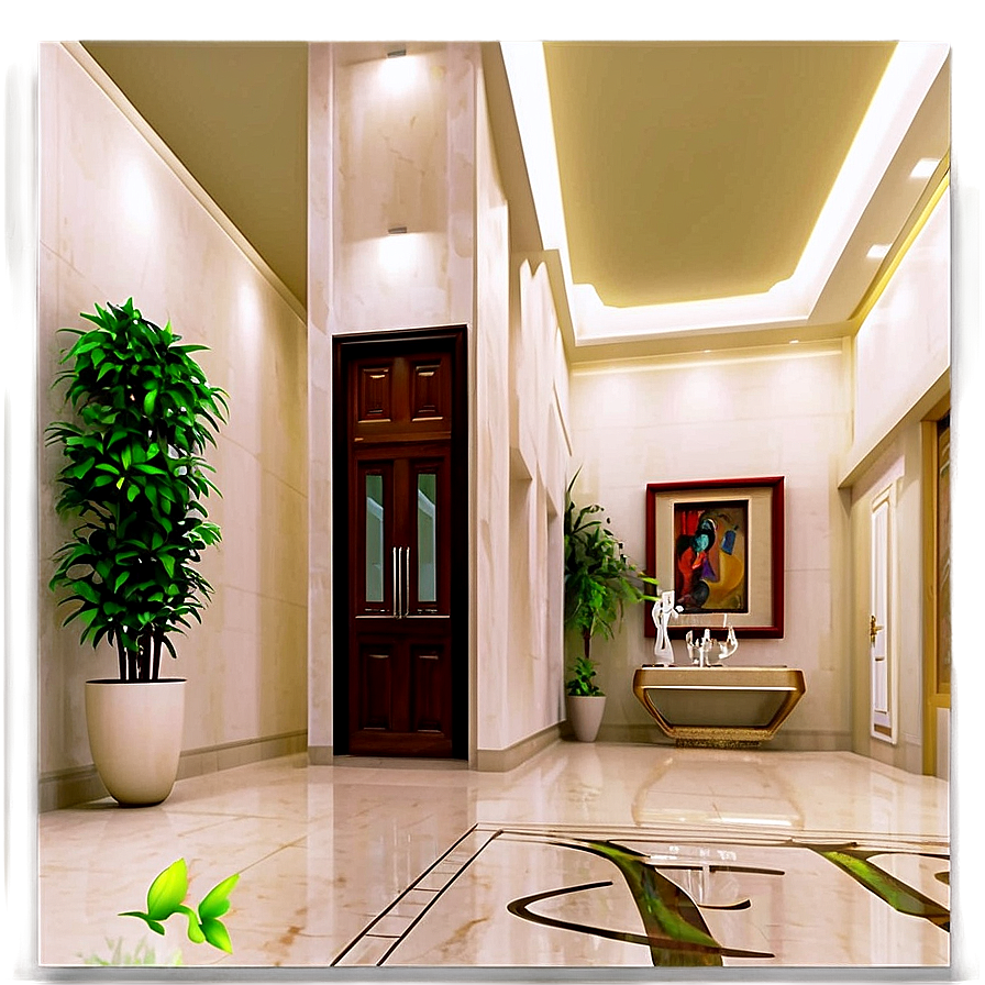 Elegant Apartment Foyer Png Stk PNG
