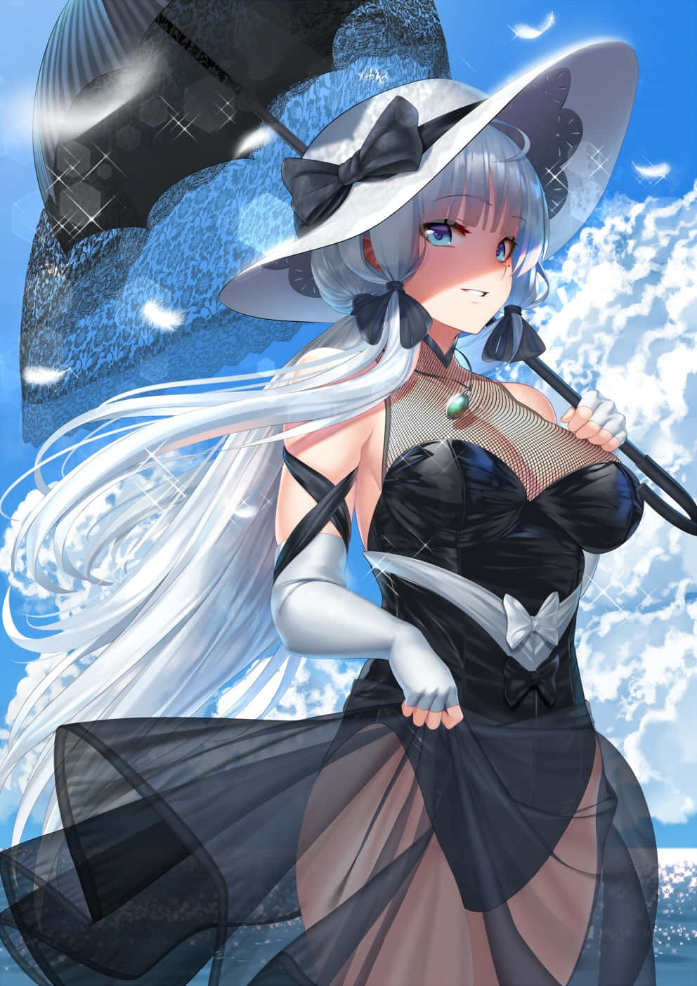 "elegant Azur Lane Illustrious Character Art" Wallpaper