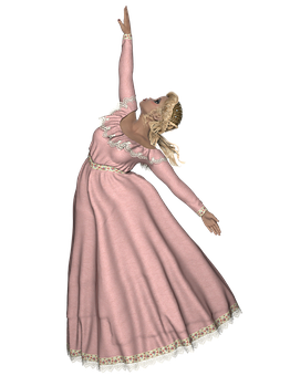 Elegant_ Ballerina_ Pose PNG