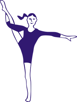 Elegant Ballerina Silhouette PNG