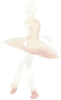 Elegant Ballerina Silhouette PNG