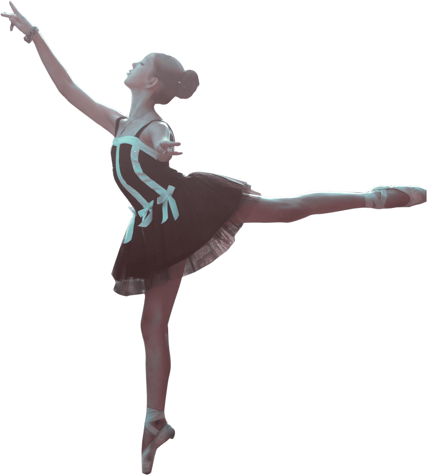 Elegant Ballet Dancer Pose PNG