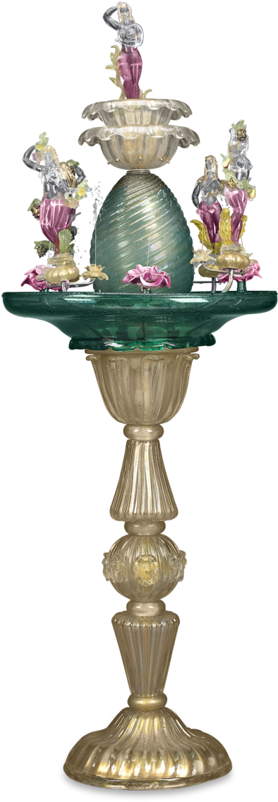Elegant Baroque Style Fountain PNG