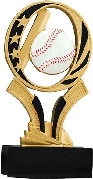 Elegant Baseball Trophy Design PNG