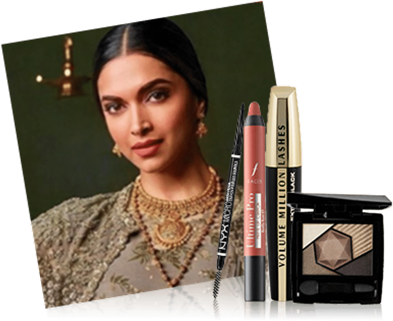Elegant Beautyand Makeup Products PNG