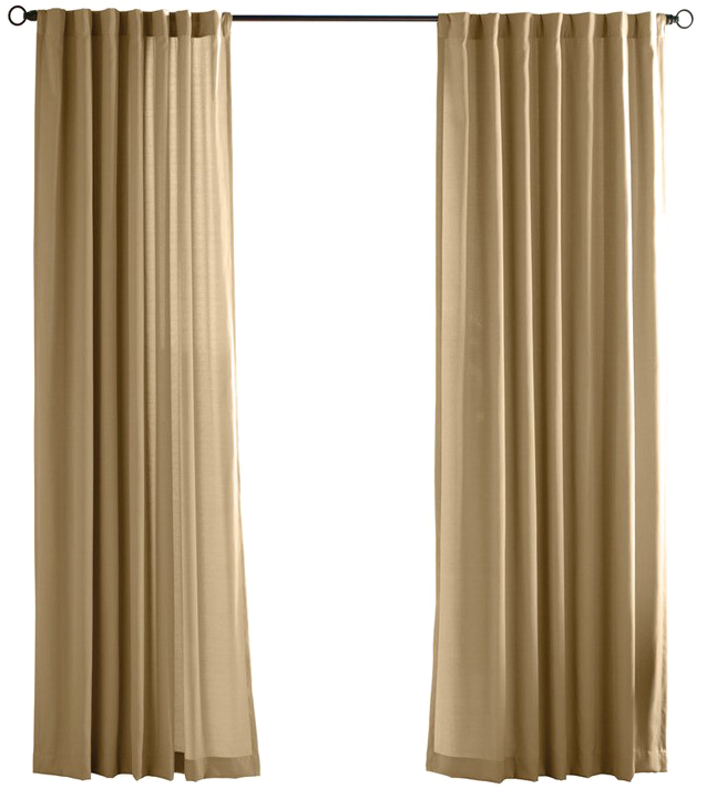 Elegant Beige Curtains PNG