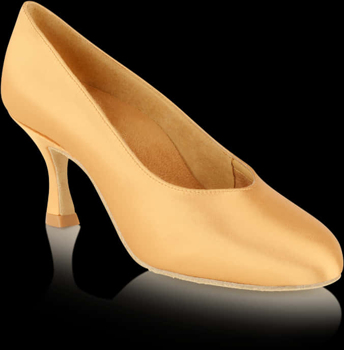 Elegant Beige High Heel Shoe PNG