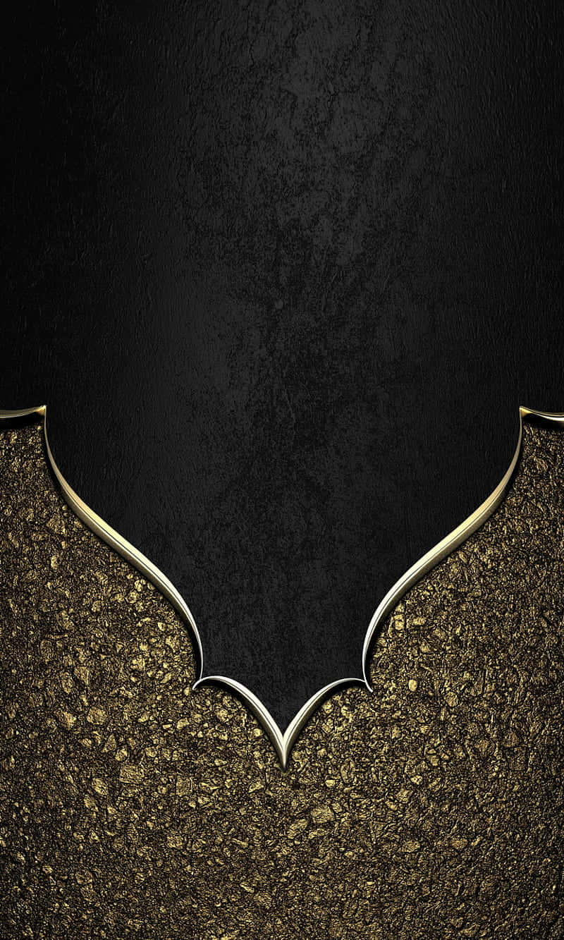 A stunning combination of elegant black and luxurious gold Wallpaper