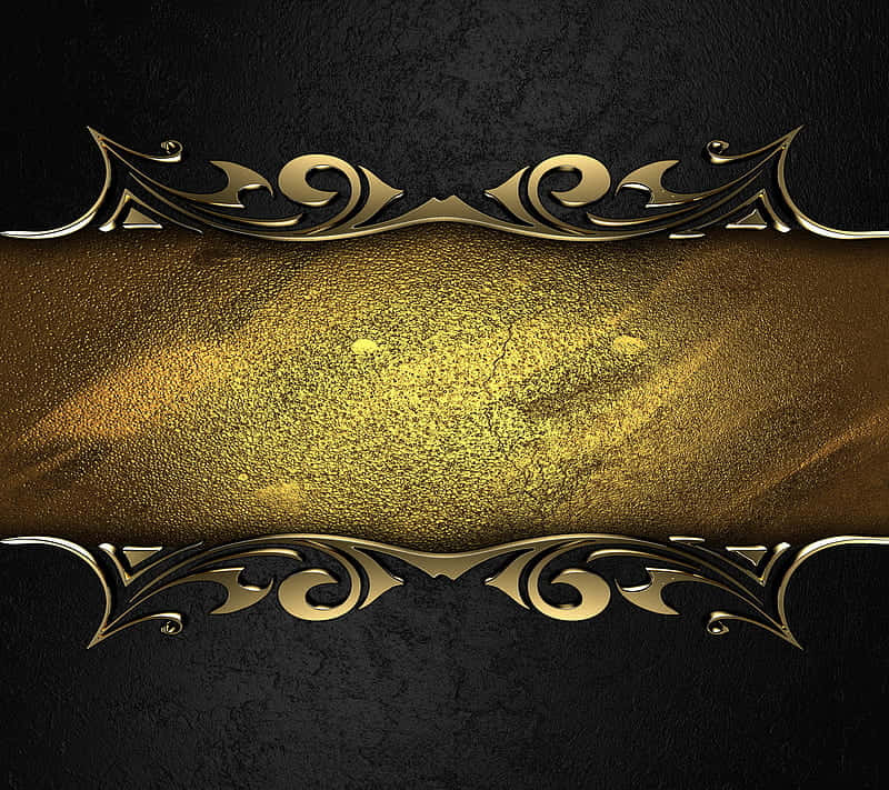 An elegant combination of black and gold Wallpaper