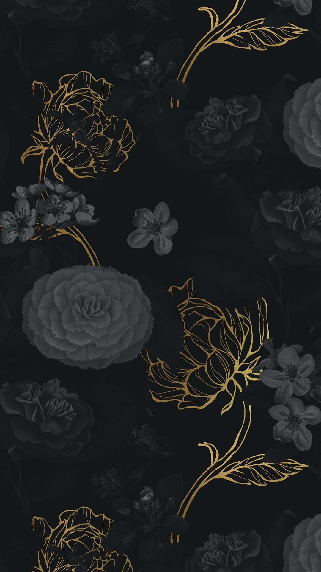 Elegant Black And Gold Abstract Background