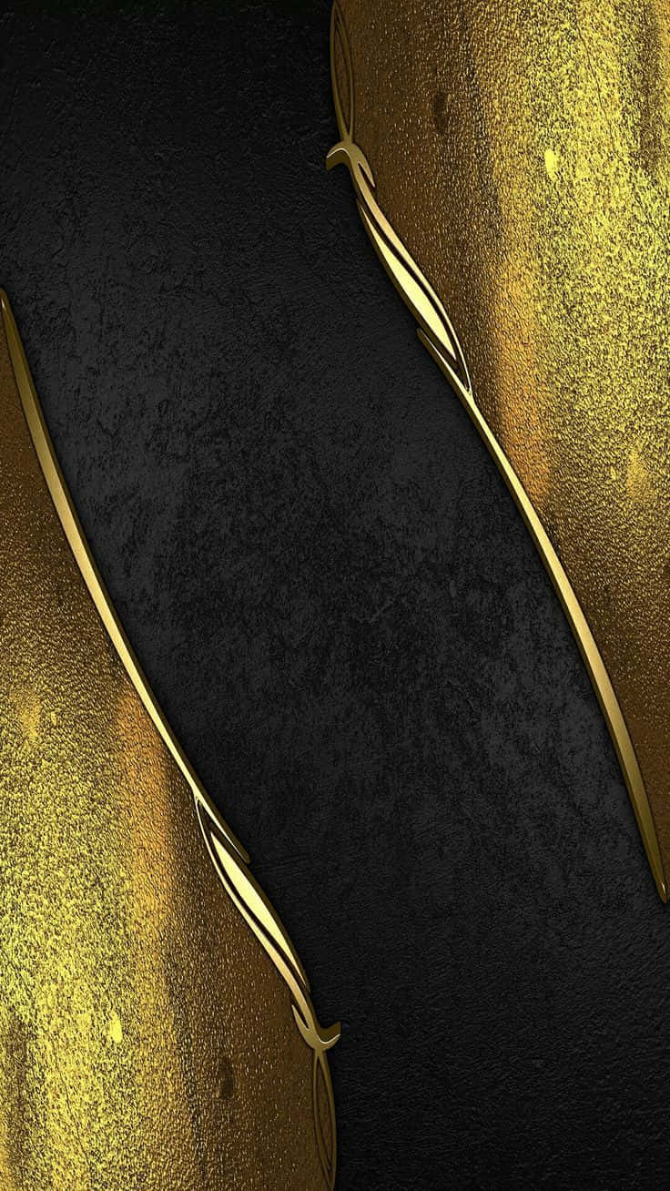 An elegant, chic and modern color combination of black&gold. Wallpaper