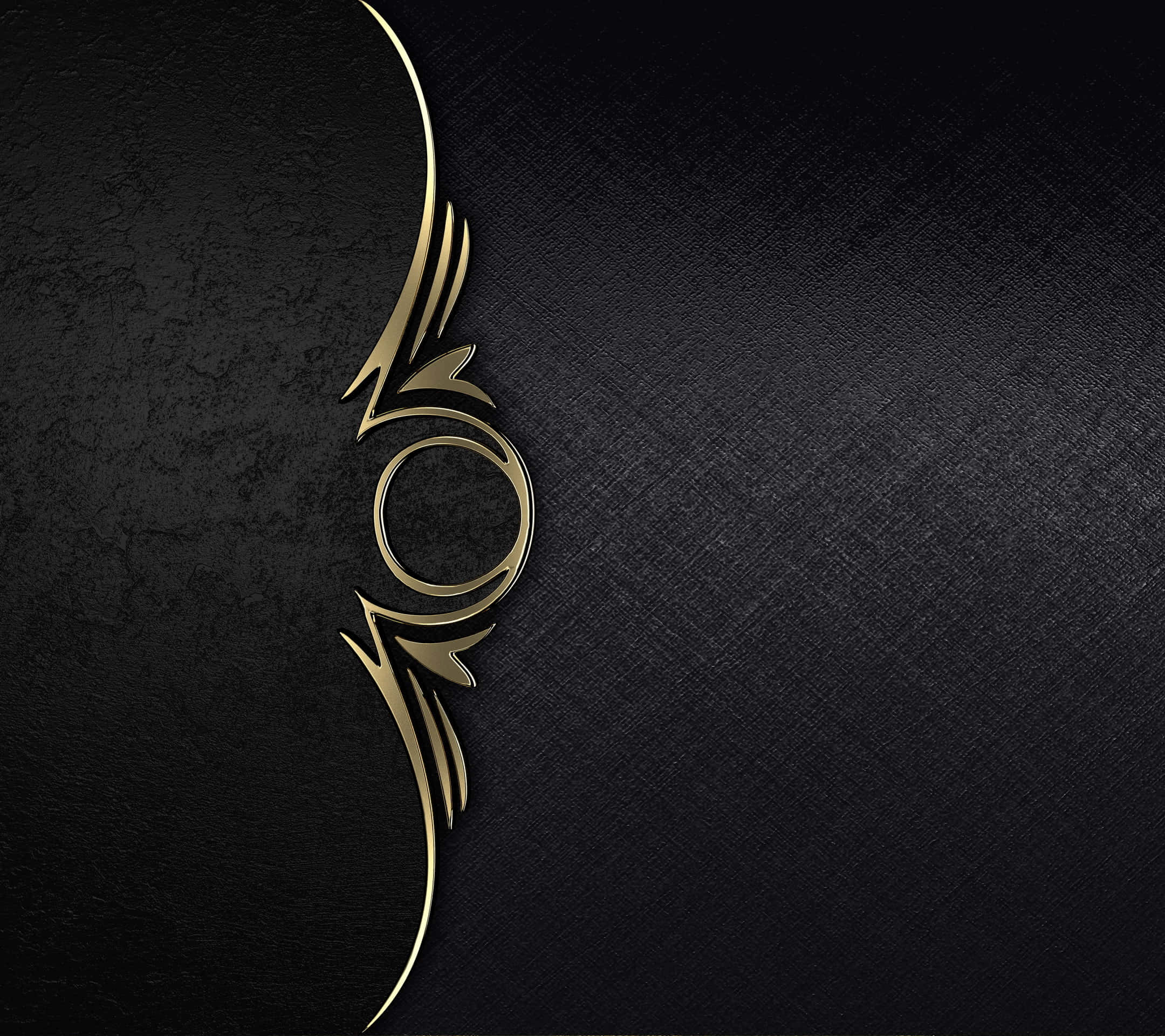 Stylish Elegance: A Black and Gold Abstract Background