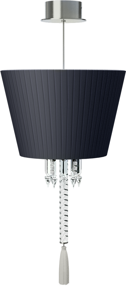 Elegant Black Chandelier Baccarat Style PNG