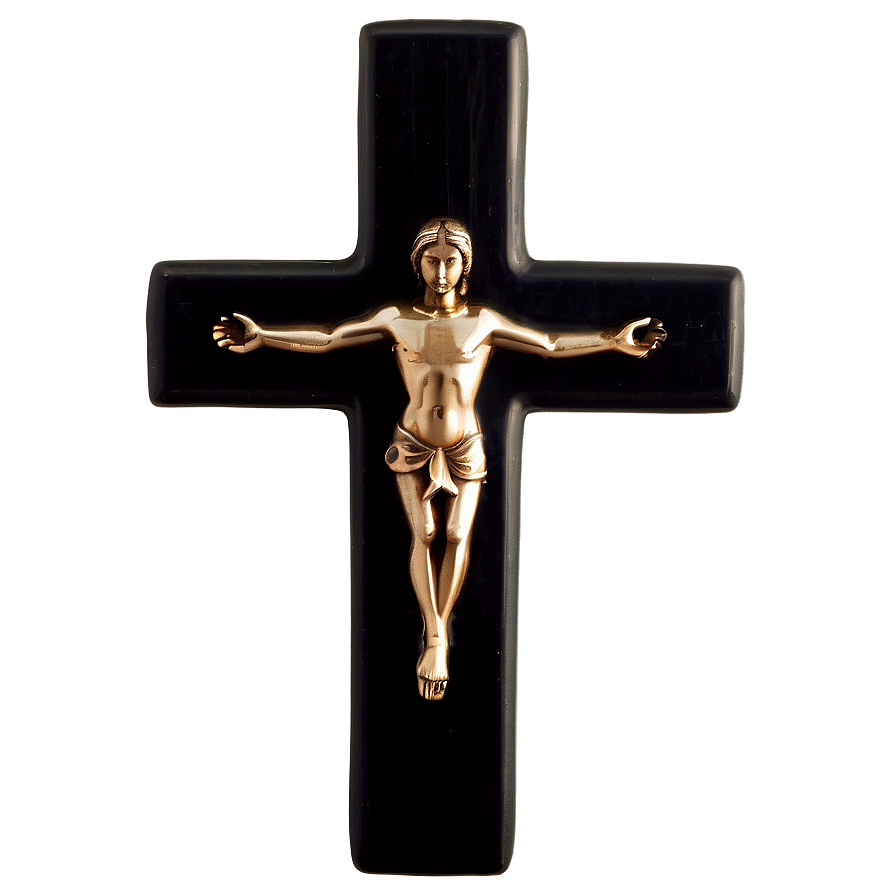 Elegant Black Cross Png Yva61 PNG