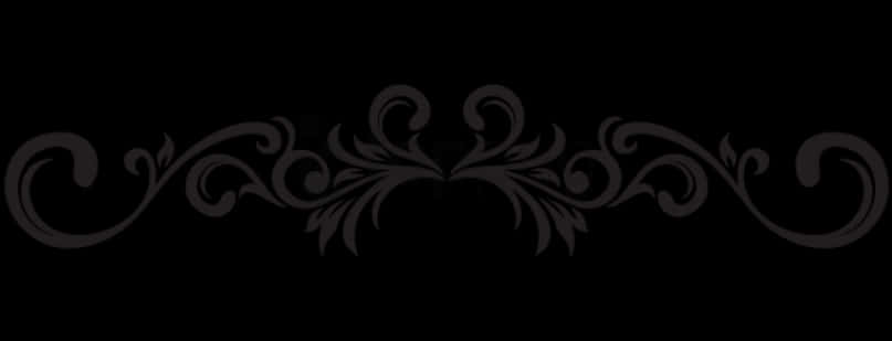 Download Elegant Black Floral Border Design | Wallpapers.com