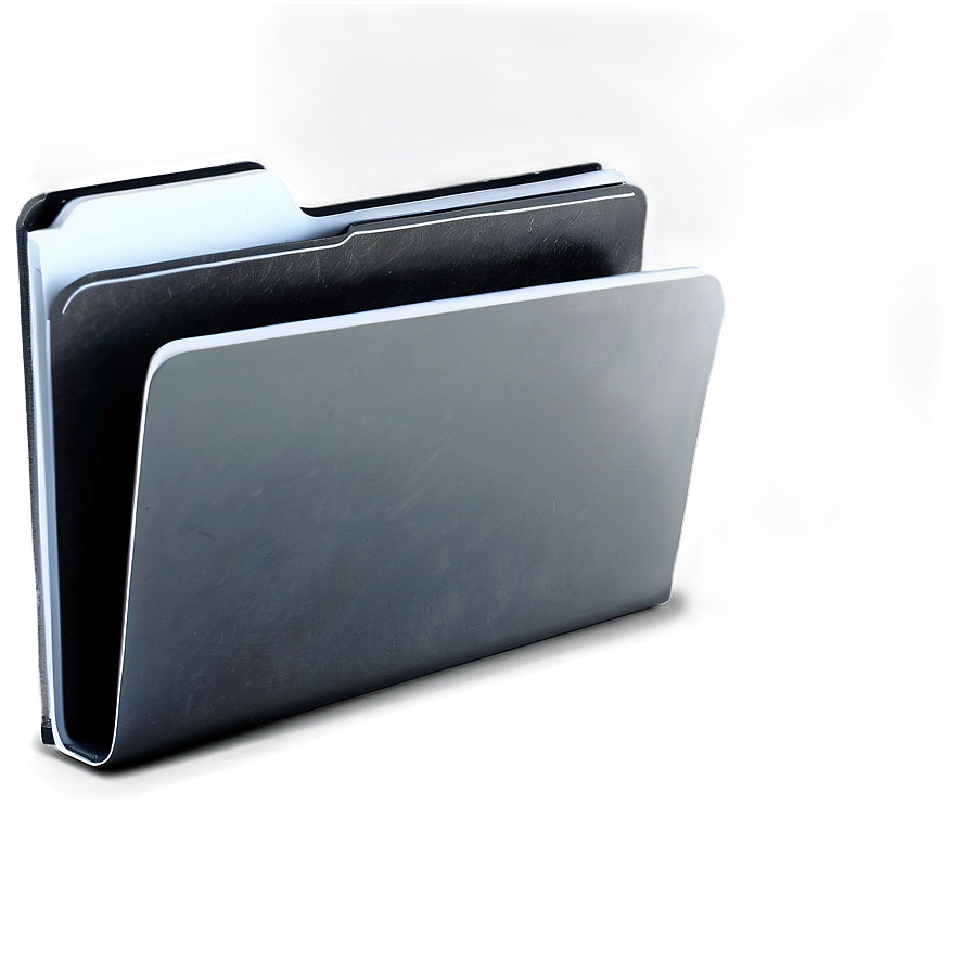 Elegant Black Folder Png Mgq PNG