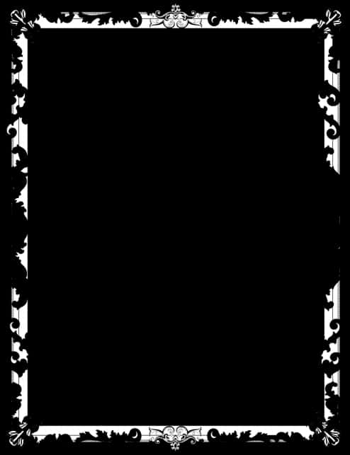 Elegant Black Frame PNG