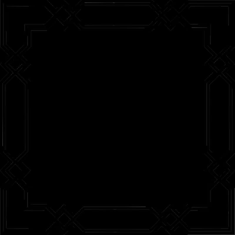 Elegant Black Frame Design PNG