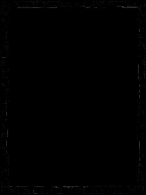 Elegant Black Frame Design PNG