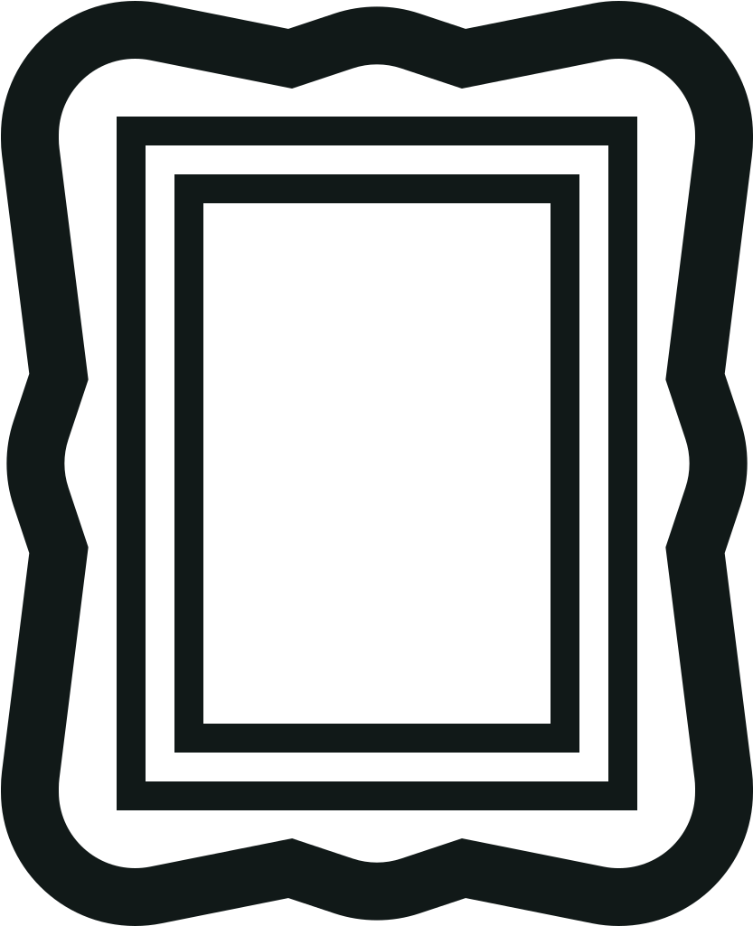 Elegant Black Frame Design PNG