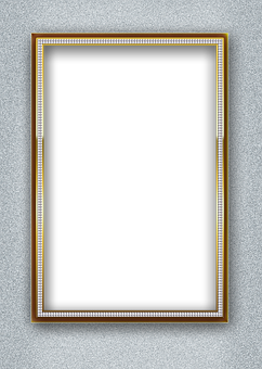 Elegant Black Frameon Wall PNG