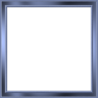 Elegant Black Framewith Blue Trim PNG