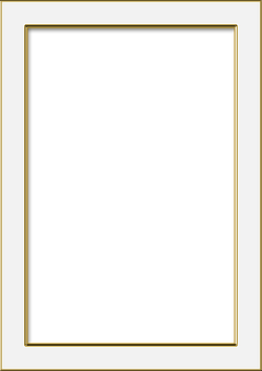 Elegant Black Framewith Gold Trim PNG