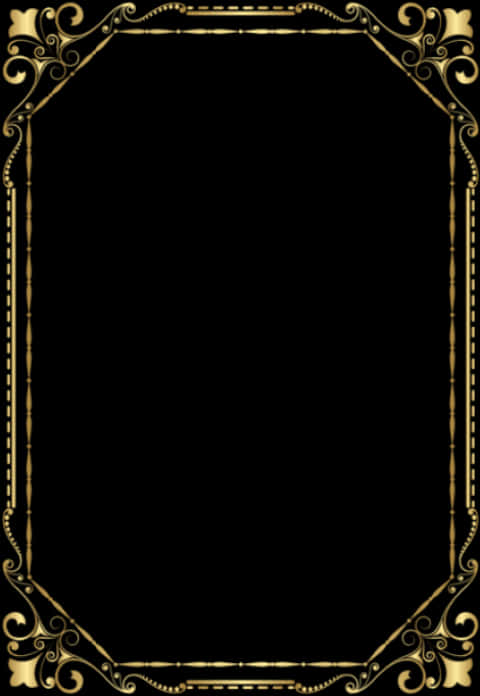 Download Elegant Black Gold Certificate Border 