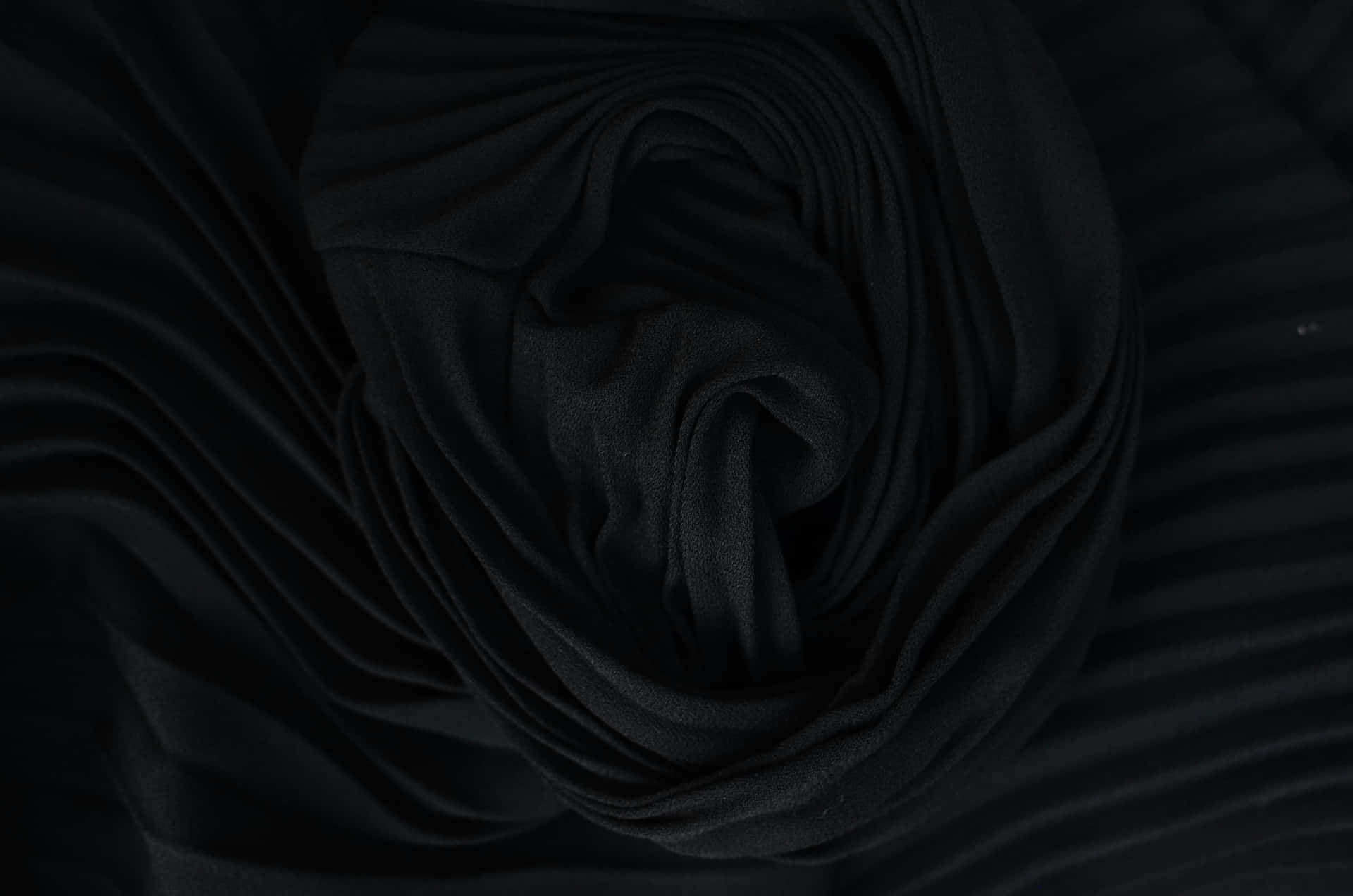 Elegant Black Silk Fabric Wallpaper