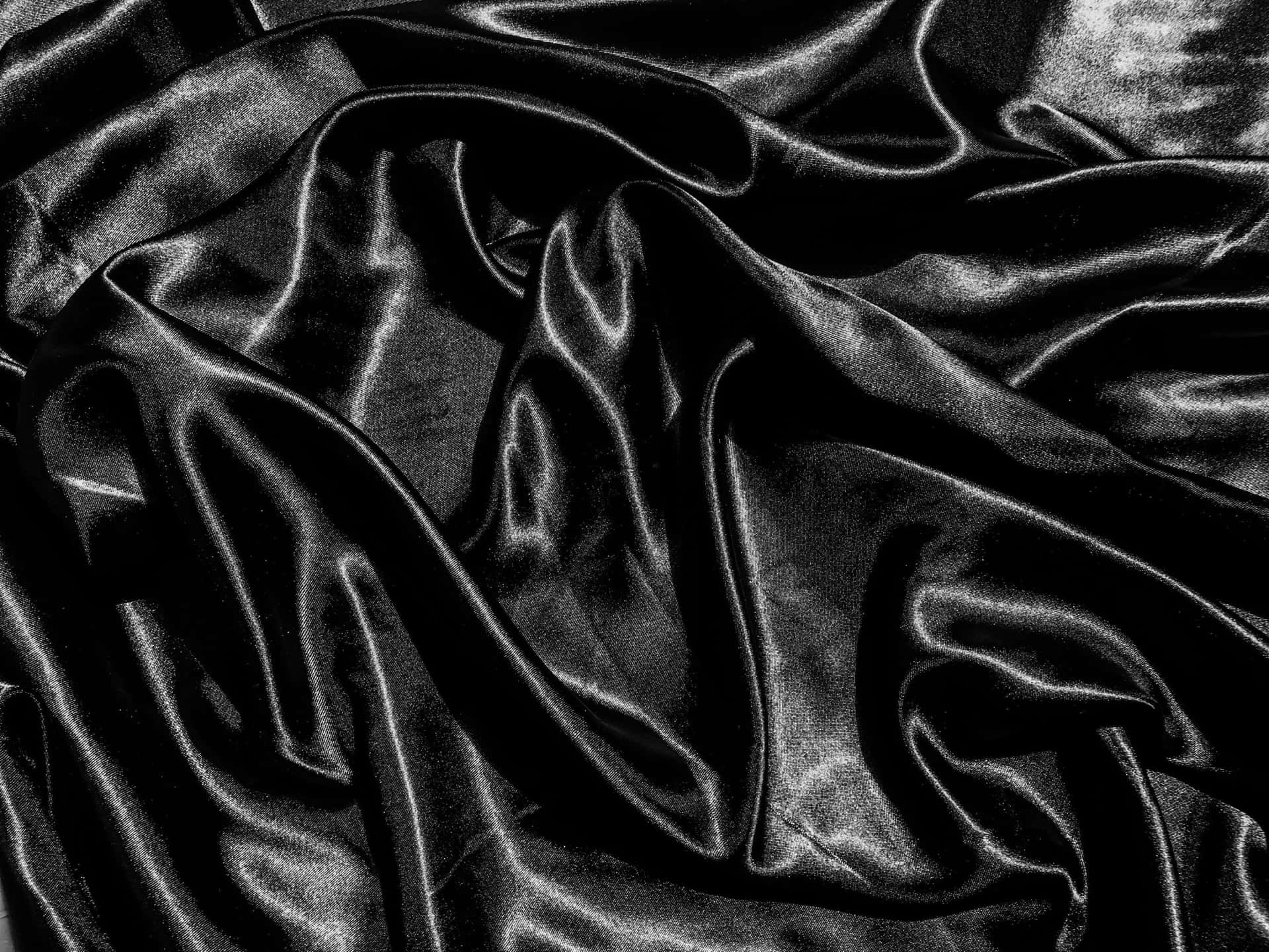 Elegant Black Silk Texture Wallpaper