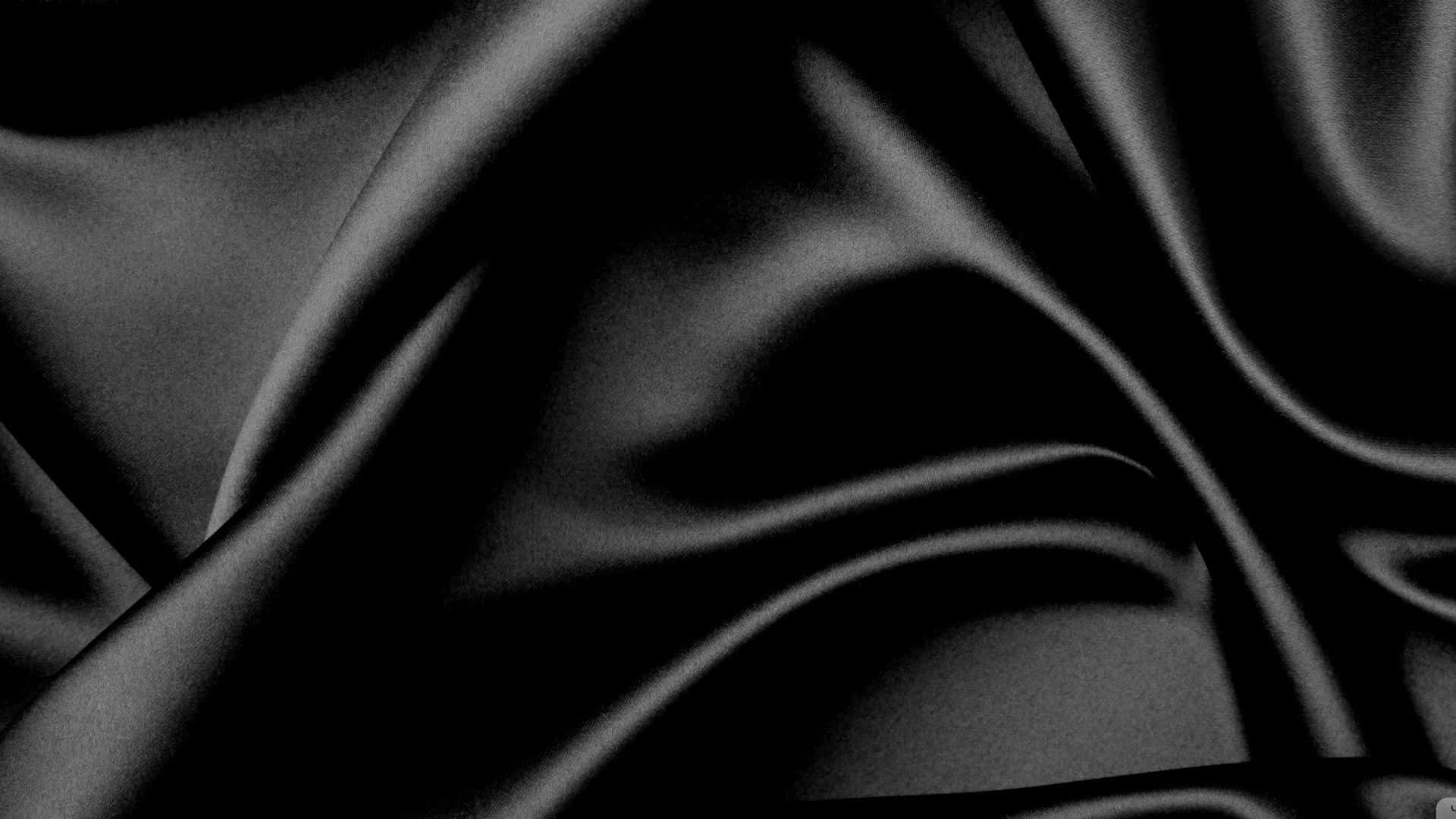 Elegant Black Silk Texture Wallpaper