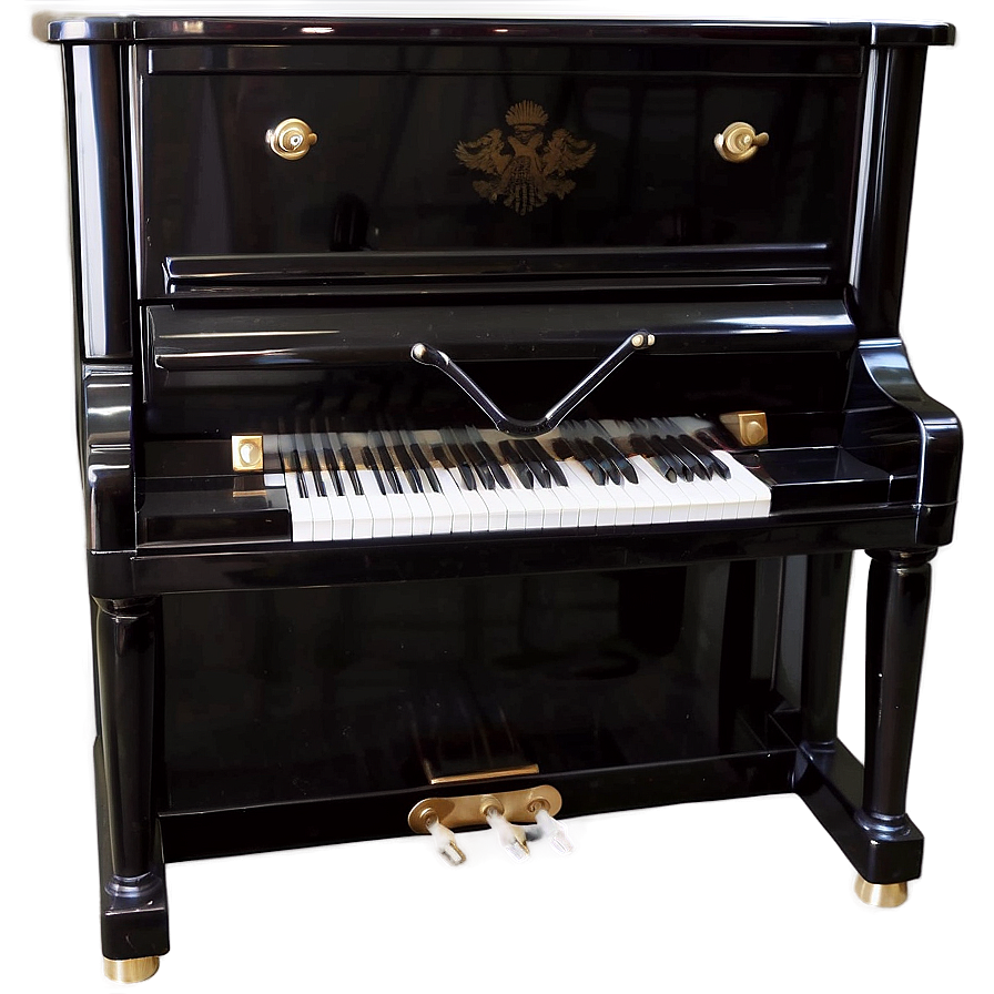 Elegant Black Upright Piano Png 49 PNG