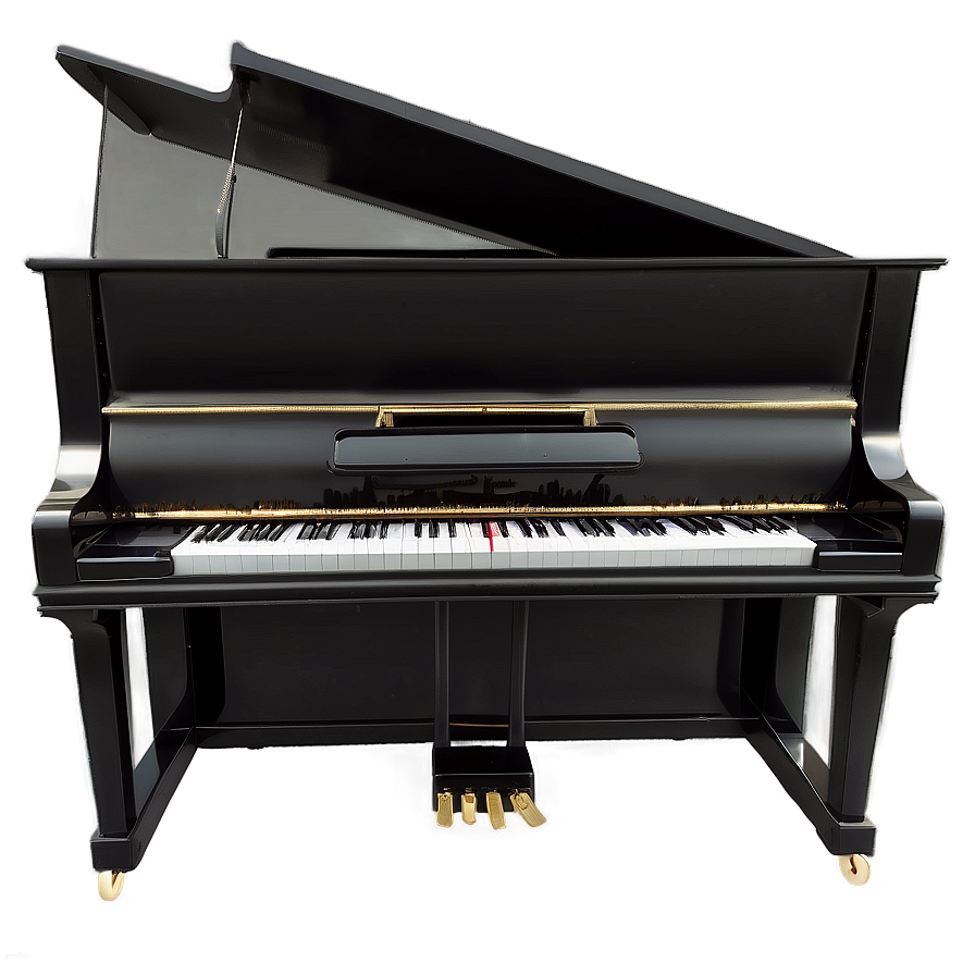 Elegant Black Upright Piano Png Wkf47 PNG
