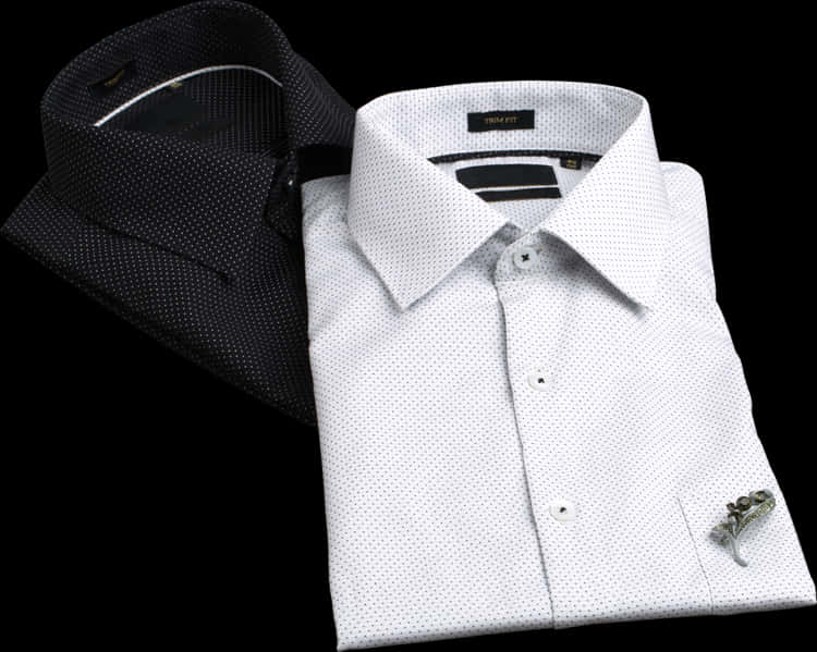 Elegant Blackand White Dress Shirts PNG
