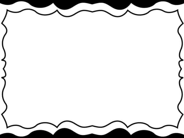 Elegant Blackand White Frame PNG