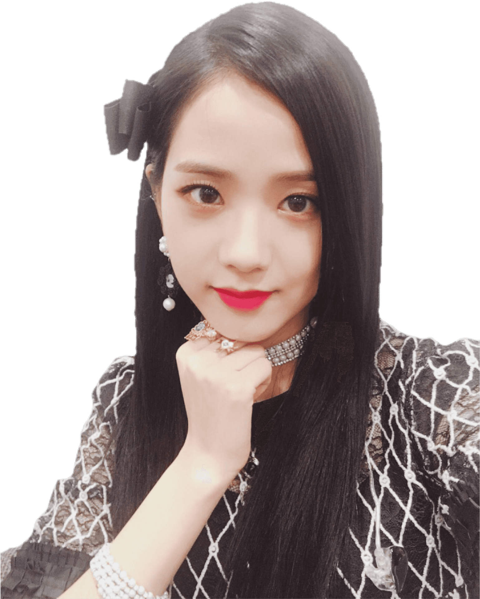 Elegant Blackpink Member Portrait PNG