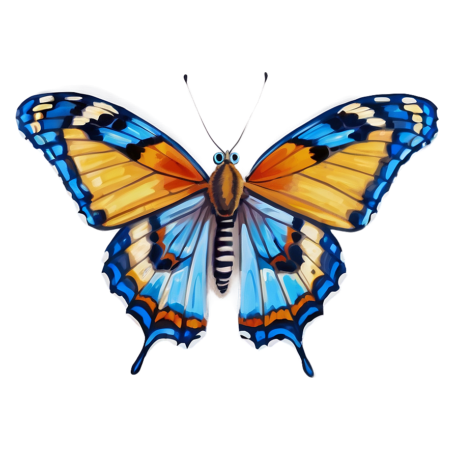 Elegant Blue Butterfly Png 91 PNG