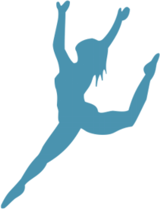 Elegant_ Blue_ Dancer_ Silhouette PNG