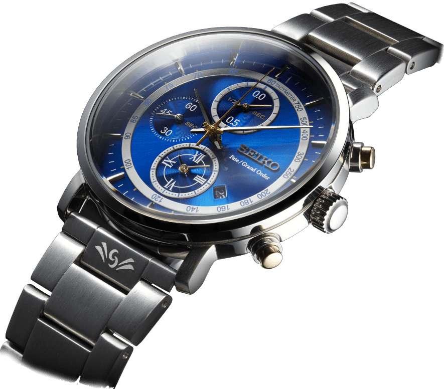 Elegant Blue Dial Seiko Watch PNG