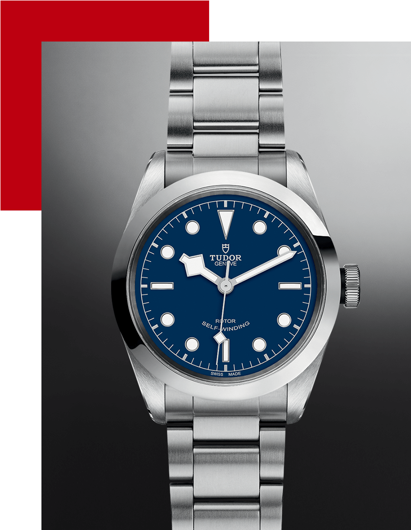 Elegant Blue Dial Wristwatch PNG