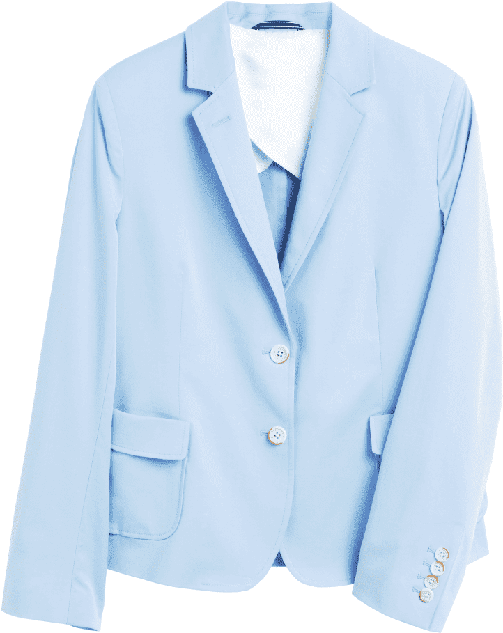 Elegant Blue Womens Blazer PNG