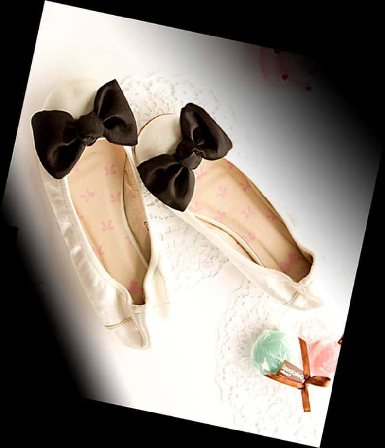 Elegant Bow Flats Product Photography PNG