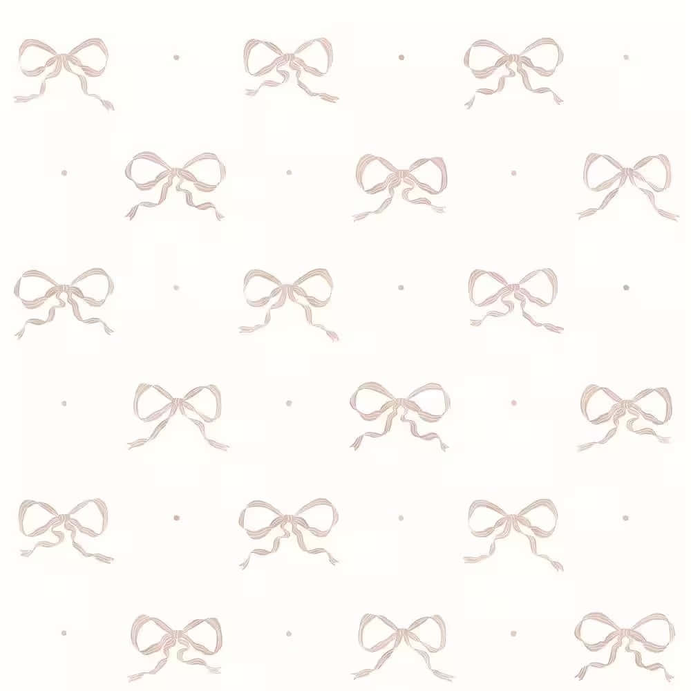 Elegant Bow Pattern Background Wallpaper