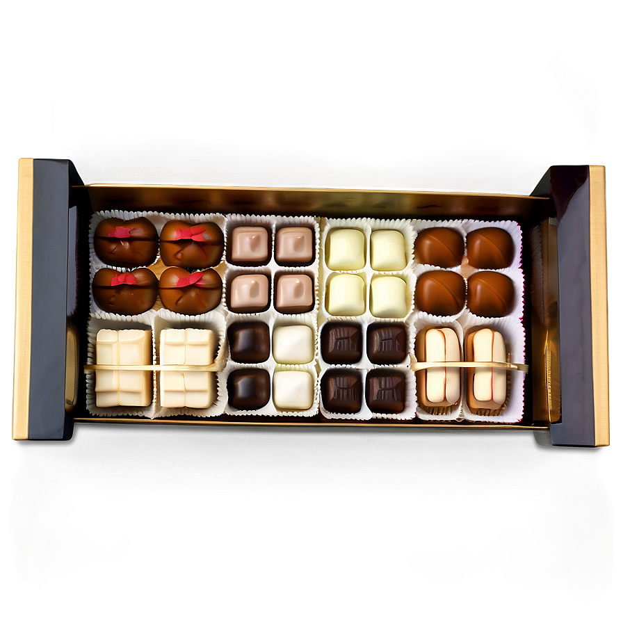 Elegant Box Of Chocolates Png 06212024 PNG