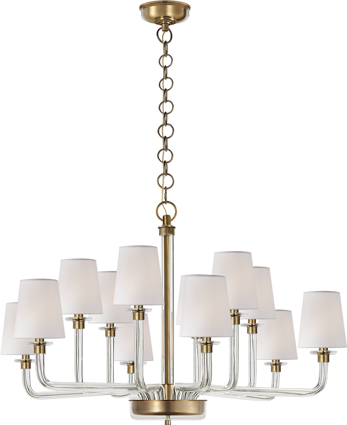 Download Elegant Brass Chandelier Lighting Fixture | Wallpapers.com