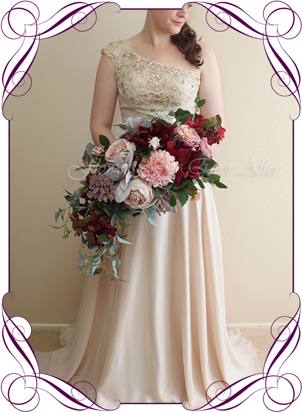 Elegant Bridal Gownand Bouquet Melbourne PNG