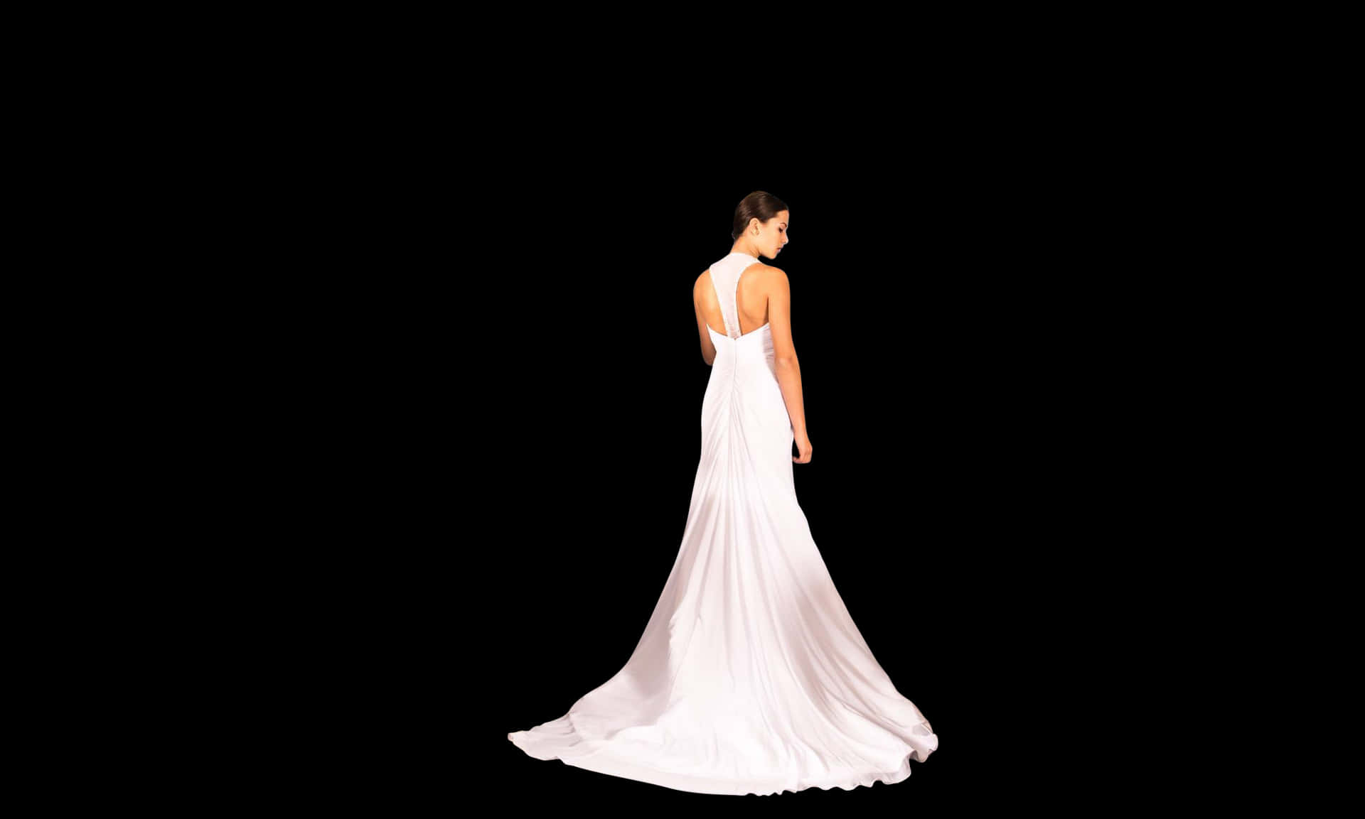 Download Elegant Bridein White Gown | Wallpapers.com