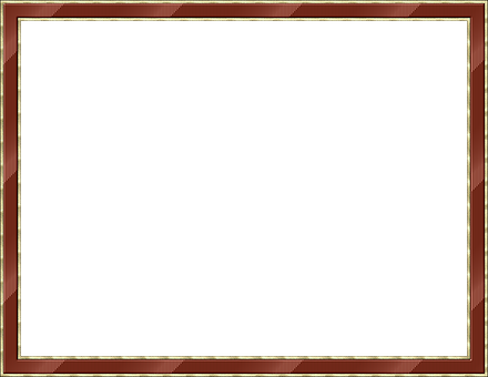 Elegant Brown Gold Frame PNG